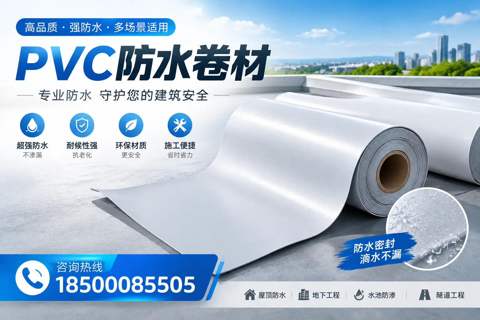 PVC防水卷材的市场竞争分析，安康品牌选择参考